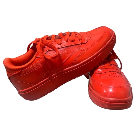 Reebok Cardi B Coated Club C Double Red Women's Size 7.5 Sneaker 2020 - Picture 1 of 10